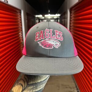 Philadelphia Eagles Pink Mesh Hat Fitted S-M Grey NFL